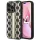 Karl Lagerfeld KLHCP14XPGKLSKW iPhone 14 Pro Max 6,7" keménytok barna Monogram csíkos tok