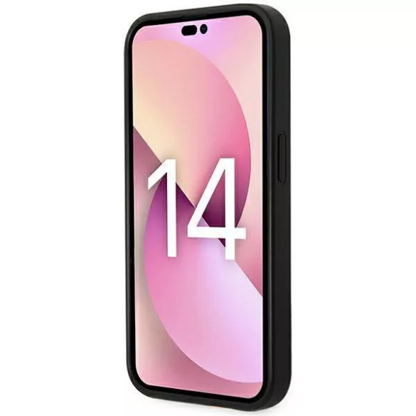 Karl Lagerfeld KLHCP14XPGKLSKW iPhone 14 Pro Max 6,7" keménytok barna Monogram csíkos tok