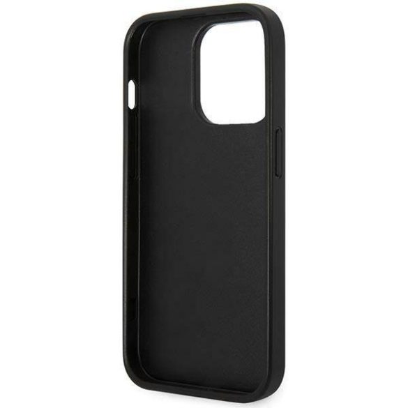 Karl Lagerfeld KLHCP14LPGKLSKN iPhone 14 Pro 6,1" keménytok zöld Monogram csíkos tok