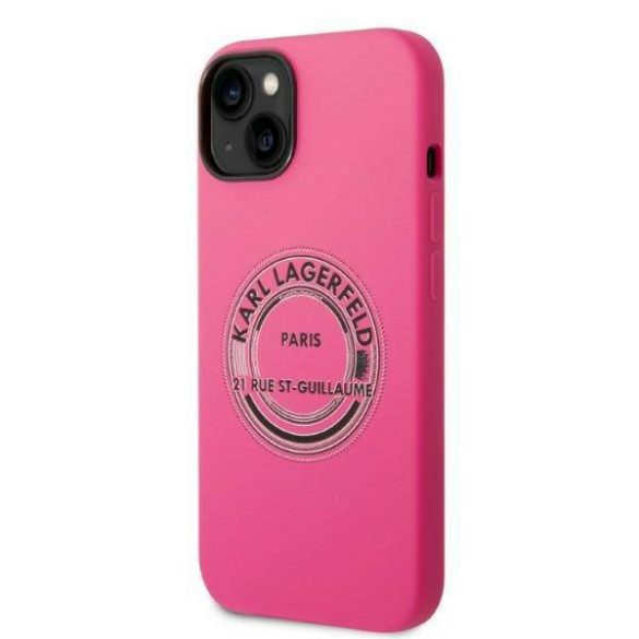 Karl Lagerfeld KLHCP14SSRSGRGRCF iPhone 14 6,1" keménytok rózsaszín szilikon RSG
