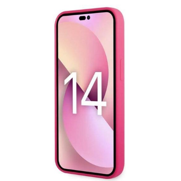 Karl Lagerfeld KLHCP14SSRSGRGRCF iPhone 14 6,1" keménytok rózsaszín szilikon RSG