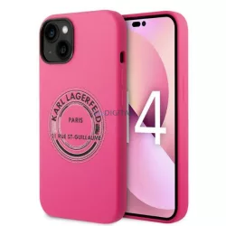   Karl Lagerfeld KLHCP14MSRSGRCF iPhone 14 Plus 6,7" keménytok rózsaszín szilikon RSG