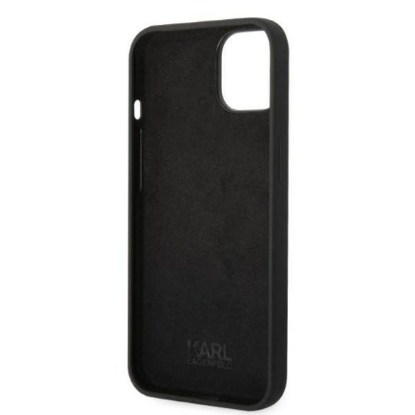 Karl Lagerfeld KLHCP14SSRSGRCK iPhone 14 / 15 / 13 6,1" keménytok fekete szilikon RSG