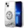 Karl Lagerfeld KLHCP14MLCRSGRS iPhone 14 Plus 6,7" ezüst keménytok folyékony Glitter RSG