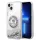 Karl Lagerfeld KLHCP14MLCRSGRS iPhone 14 Plus 6,7" ezüst keménytok folyékony Glitter RSG