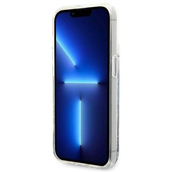 Karl Lagerfeld KLHCP14XLCRSGRS iPhone 14 Pro Max 6,7" ezüst folyékony csillogó kristályos RSG keménytok