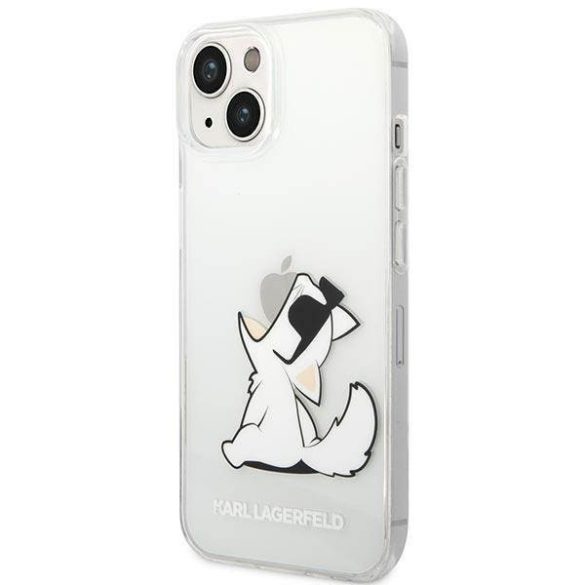 Karl Lagerfeld KLHCP14MCFNRC iPhone 14 Plus / 15 Plus 6,7" keménytok átlátszó Choupette Fun
