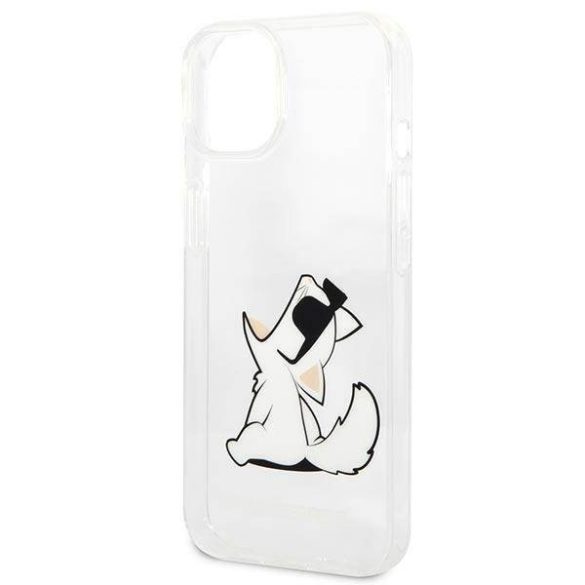 Karl Lagerfeld KLHCP14MCFNRC iPhone 14 Plus / 15 Plus 6,7" keménytok átlátszó Choupette Fun