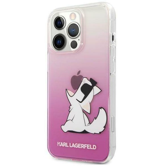 Karl Lagerfeld KLHCP14LCFNRCPI iPhone 14 Pro 6,1" rózsaszín Choupette Fun keménytok