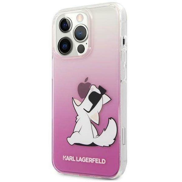 Karl Lagerfeld KLHCP14XCFNRCPI iPhone 14 Pro Max 6,7" rózsaszín Choupette Fun keménytok
