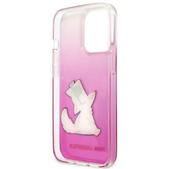 Karl Lagerfeld KLHCP14XCFNRCPI iPhone 14 Pro Max 6,7" rózsaszín Choupette Fun keménytok