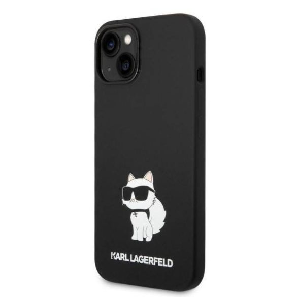 Karl Lagerfeld KLHCP14MSNCHBCK iPhone 14 Plus / 15 Plus 6,7" keménytok fekete Szilikon Choupette