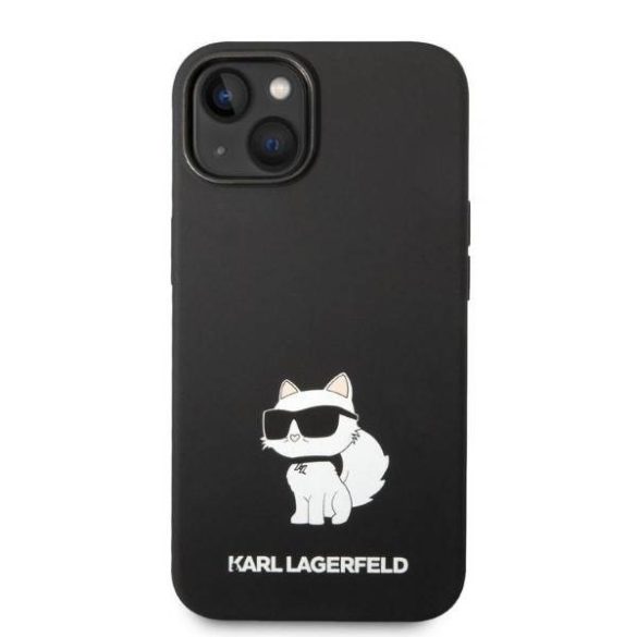 Karl Lagerfeld KLHCP14MSNCHBCK iPhone 14 Plus / 15 Plus 6,7" keménytok fekete Szilikon Choupette