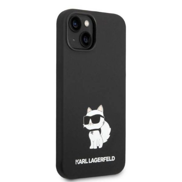 Karl Lagerfeld KLHCP14MSNCHBCK iPhone 14 Plus / 15 Plus 6,7" keménytok fekete Szilikon Choupette