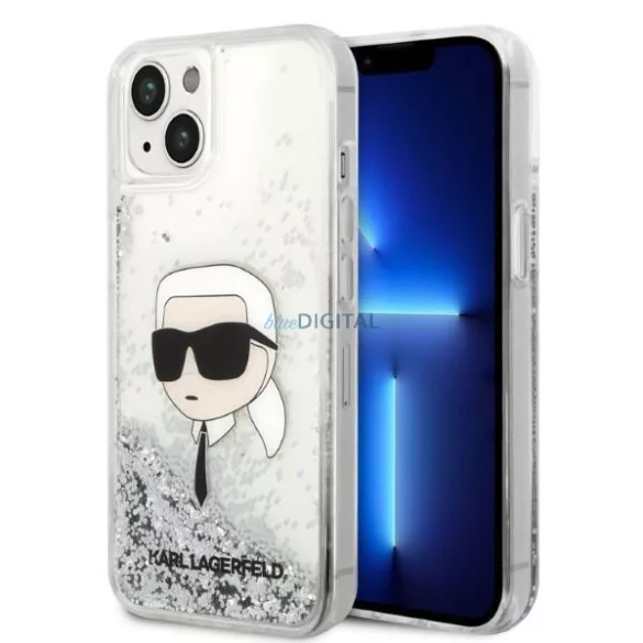 Karl Lagerfeld KLHCP14MLNKHCH iPhone 14 Plus 6,7" ezüst keménytok csillogó Karl Head