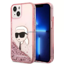   Karl Lagerfeld KLHCP14MLNKHCP iPhone 14 Plus 6,7" rózsaszín keménytok Glitter Karl Head
