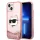 Karl Lagerfeld KLHCP14MLNCHCP iPhone 14 Plus 6,7" rózsaszín keménytok Glitter Choupette fej
