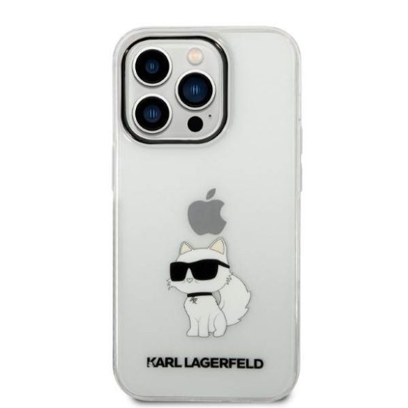 Karl Lagerfeld KLHCP14LHNCHTCT iPhone 14 Pro 6,1" átlátszó ikonikus Choupette keménytok