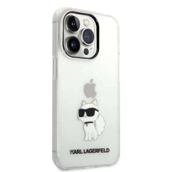 Karl Lagerfeld KLHCP14LHNCHTCT iPhone 14 Pro 6,1" átlátszó ikonikus Choupette keménytok
