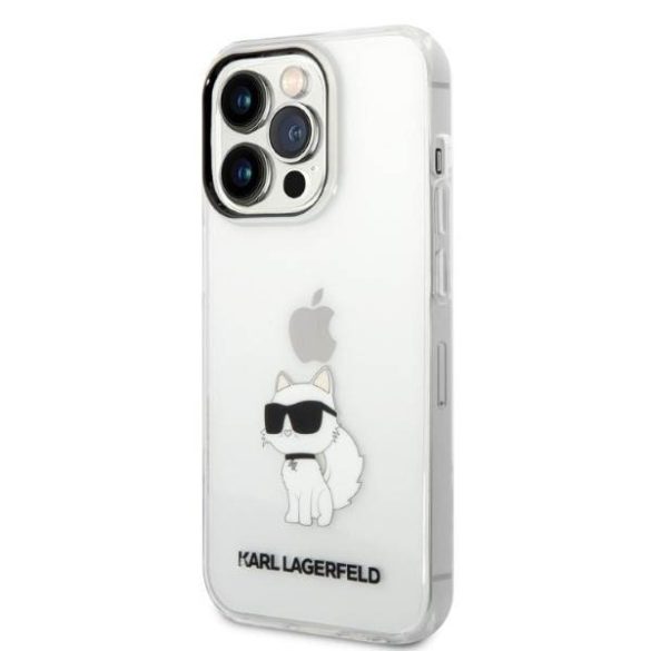Karl Lagerfeld KLHCP14XHNCHTCT iPhone 14 Pro Max 6,7" átlátszó ikonikus Choupette keménytok