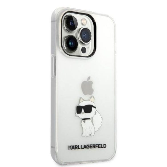 Karl Lagerfeld KLHCP14XHNCHTCT iPhone 14 Pro Max 6,7" átlátszó ikonikus Choupette keménytok