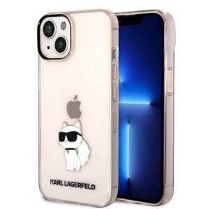 Karl Lagerfeld KLHCP14MHNCHTCP iPhone 14 Plus / 15 Plus 6,7" rózsaszín keménytok ikonikus Choupette