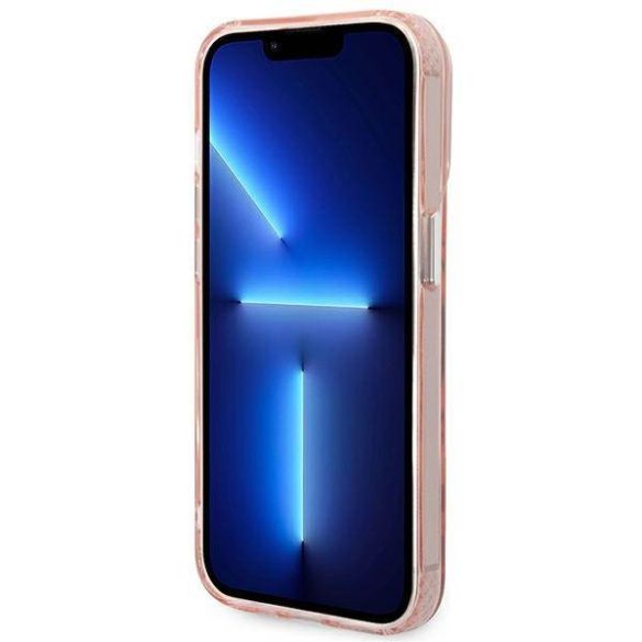 Karl Lagerfeld KLHMP14XHKCP iPhone 14 Pro Max 6,7" keménytok rózsaszín Karl & Choupette Alumínium Magsafe tok
