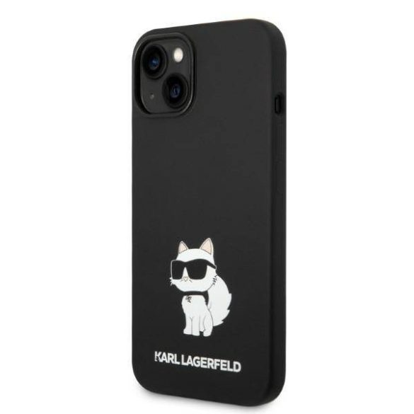 Karl Lagerfeld KLHMP14SSNCHBCK iPhone 14 / 15 / 13 6,1" keménytok fekete Szilikon Choupette MagSafe