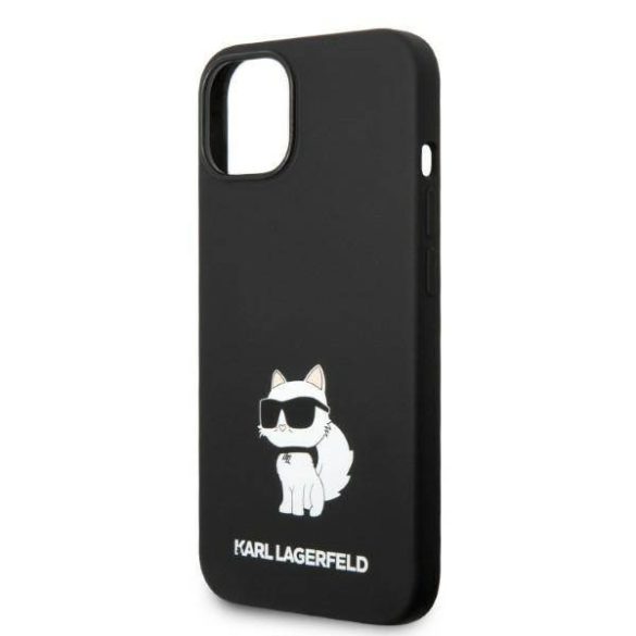 Karl Lagerfeld KLHMP14SSNCHBCK iPhone 14 / 15 / 13 6,1" keménytok fekete Szilikon Choupette MagSafe