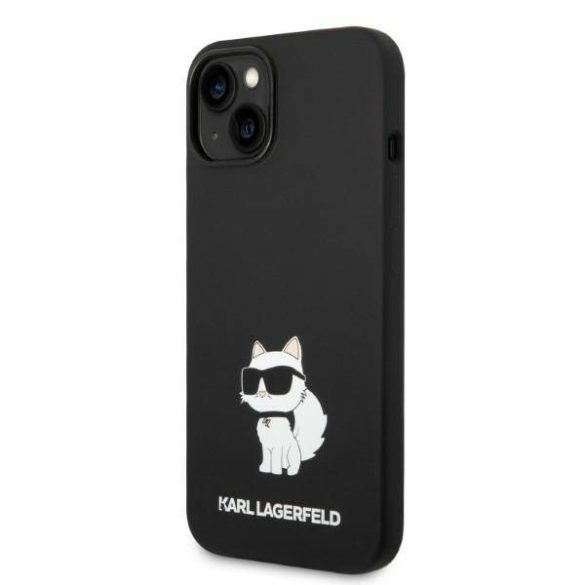 Karl Lagerfeld KLHMP14MSNCHBCK iPhone 14 Plus / 15 Plus 6,7" keménytok fekete Szilikon Choupette MagSafe