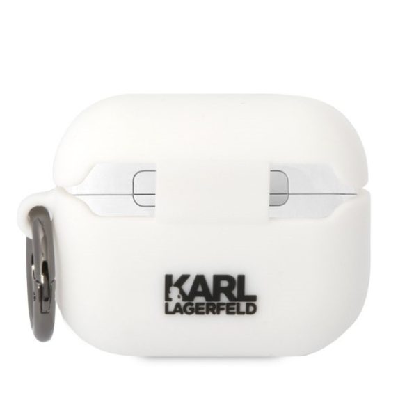 Karl Lagerfeld KLAPRUNIKH AirPods Pro tok fehér szilikon Karl Head 3D