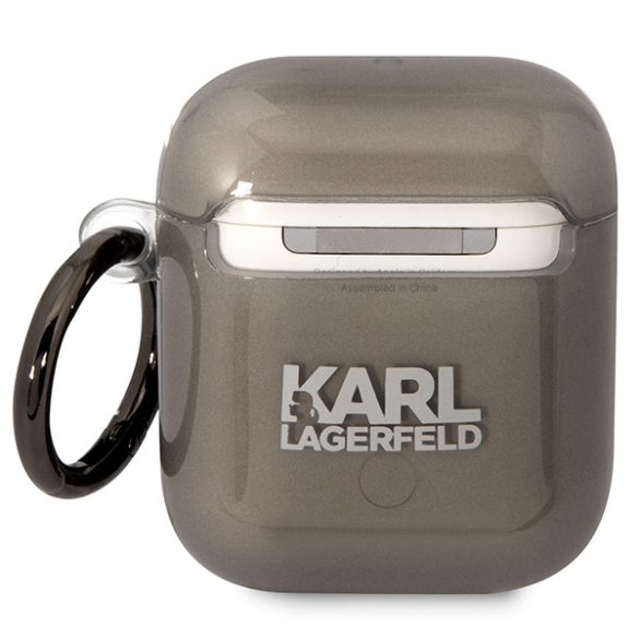 Karl Lagerfeld KLA2HNIKTCK AirPods 1/2 tok fekete Karl's Head