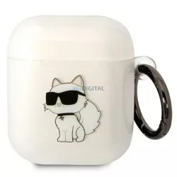   Karl Lagerfeld KLA2HNCHTCT Airpods 1/2 tok átlátszó ikonikus Choupette