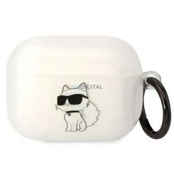   Karl Lagerfeld KLAPHNCHTCT Airpods Pro tok átlátszó ikonikus Choupette