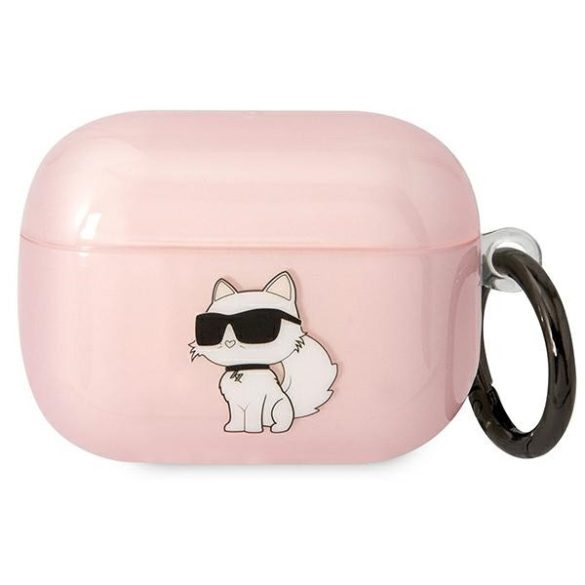 Karl Lagerfeld KLAPHNCHTCP Airpods Pro tok rózsaszín ikonikus Choupette