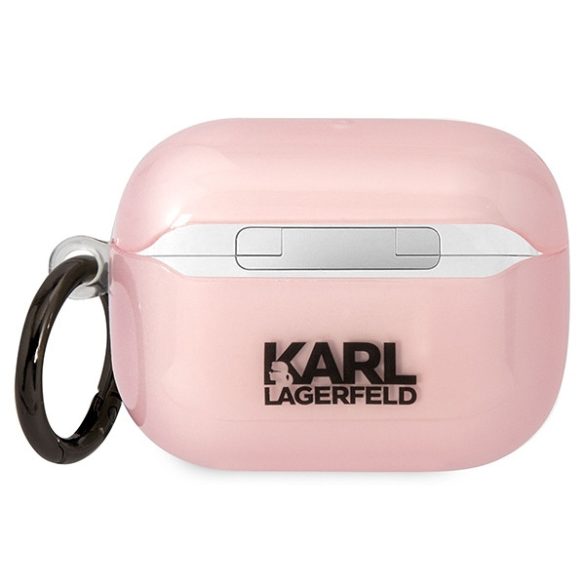 Karl Lagerfeld KLAPHNCHTCP Airpods Pro tok rózsaszín ikonikus Choupette