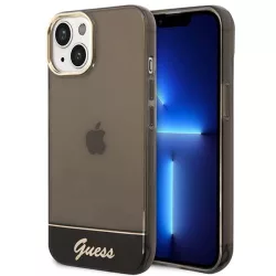   Guess GUHCP14SHGCOK iPhone 14 6.1" fekete keménytok áttetsző