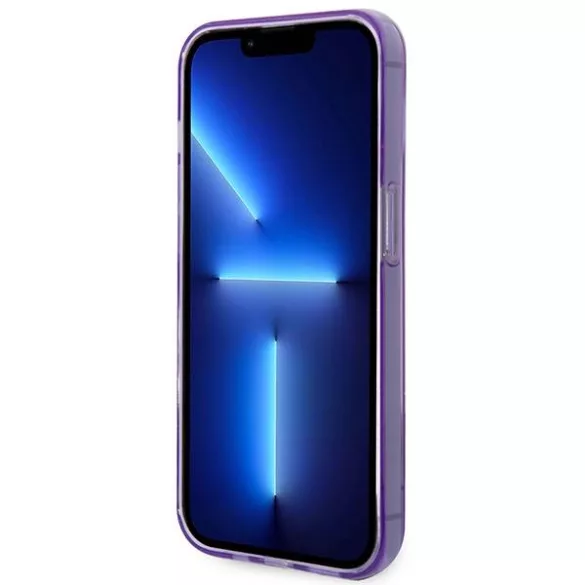 Guess GUHCP14XHHGCOU iPhone 14 Pro Max 6,7" lila áttetsző keménytok