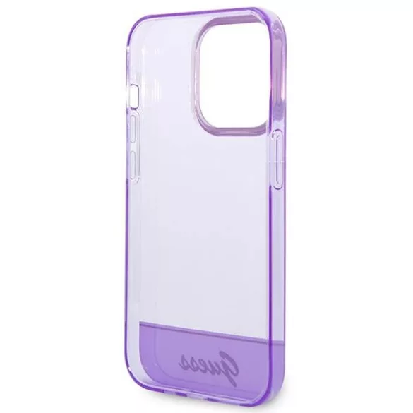 Guess GUHCP14XHHGCOU iPhone 14 Pro Max 6,7" lila áttetsző keménytok