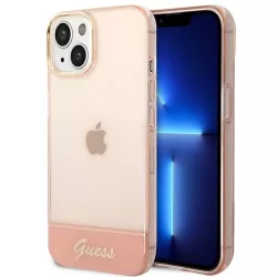   Guess GUHCP14MHGCOP iPhone 14 Plus 6,7" rózsaszín keménytok áttetsző