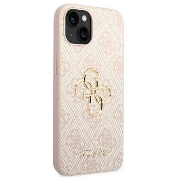 Guess GUHCP14M4GMGPI iPhone 14 Plus / 15 Plus 6.7" rózsaszín keménytok 4G nagy fém logóval