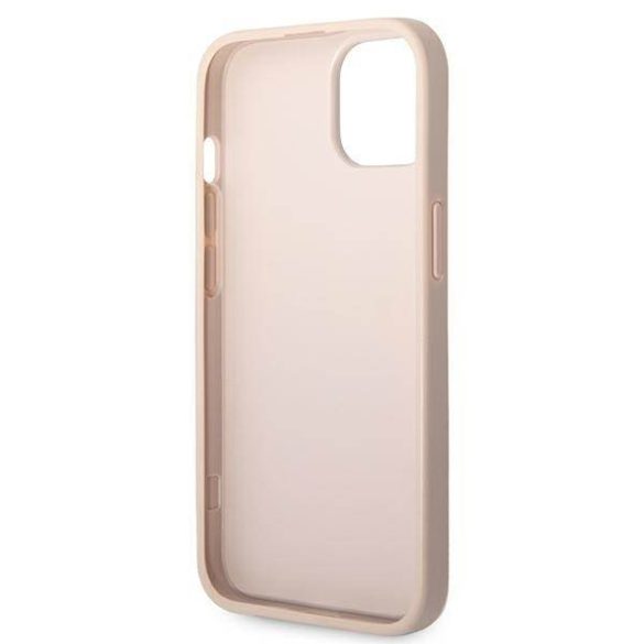 Guess GUHCP14M4GMGPI iPhone 14 Plus / 15 Plus 6.7" rózsaszín keménytok 4G nagy fém logóval