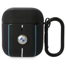   BMW BMA222RVSK AirPods 1/2 tok fekete bőr Színes vonalakkal