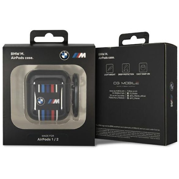 BMW BMA222SWTK AirPods 1/2 tok fekete többszínű vonalakkal