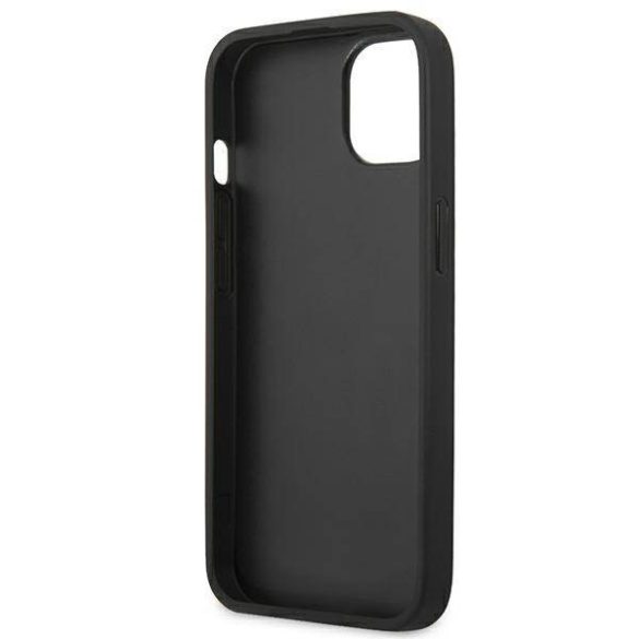 Etui BMW BMHCP14SSLLBK iPhone 14 / 15 / 13 6.1" fekete bőr bélyegző tok