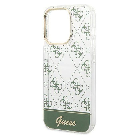 Guess GUHCP14XHG4MHA iPhone 14 Pro Max 6,7" keki 4G Pattern Script keménytok