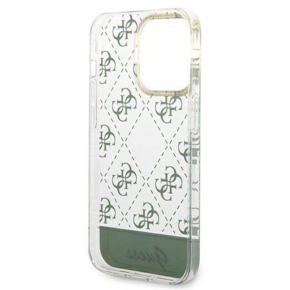 Guess GUHCP14XHG4MHA iPhone 14 Pro Max 6,7" keki 4G Pattern Script keménytok