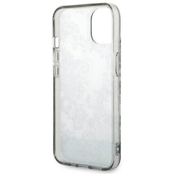 Guess GUHCP14MHGPLHG iPhone 14 Plus / 15 Plus 6.7" szürke keménytok Porcelán kollekció