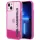 Karl Lagerfeld KLHCP14MLCKVF iPhone 14 Plus 6,7" rózsaszín keménytok folyékony Glitter