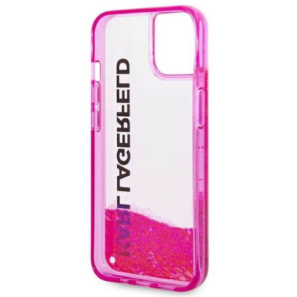 Karl Lagerfeld KLHCP14MLCKVF iPhone 14 Plus / 15 Plus 6,7" rózsaszín keménytok folyékony Glitter